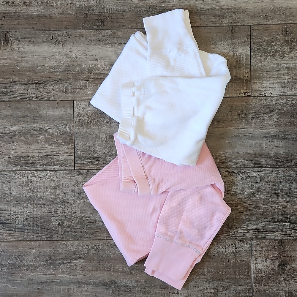 2 pairs thermal pants, sz s